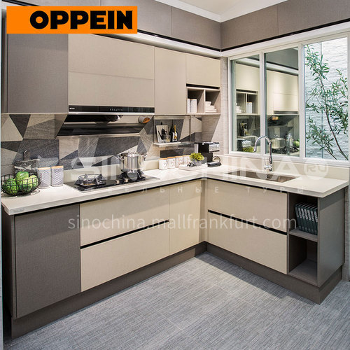 Modern Cabinet, Open Melamine with Particle Board kitchen-PLCC17084
